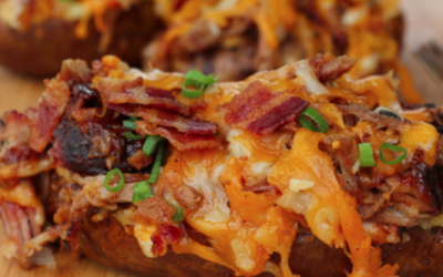 Fully Loaded Pulled Pork Potatoes