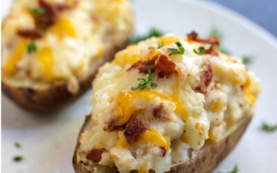 Air Fryer Twice Baked Potatoes