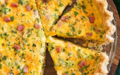 Ham and cheese quiche – From the Pioneer Woman